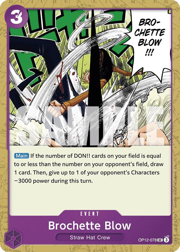 One Piece Card Game: Brochette Blow card image