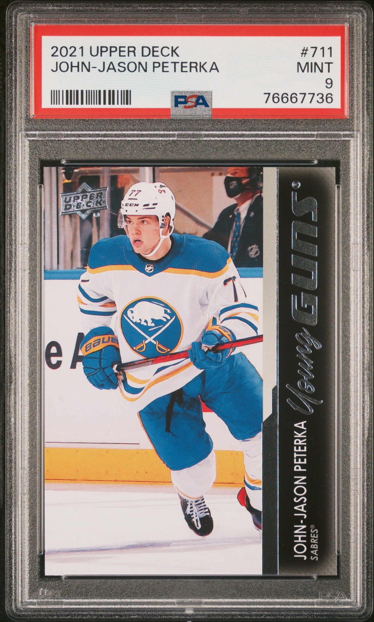 2021-22 Upper Deck Extended Series - #711 - John-Jason Peterka Young Guns PSA 9