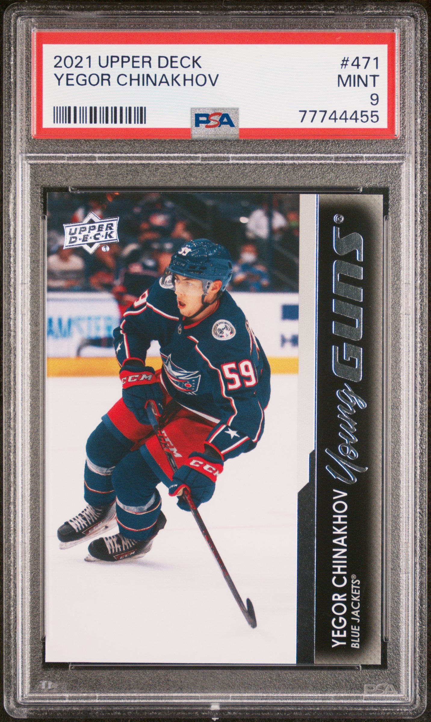 2021-22 Upper Deck Series 2 - #471 - Yegor Chinakhov Young Guns PSA 9