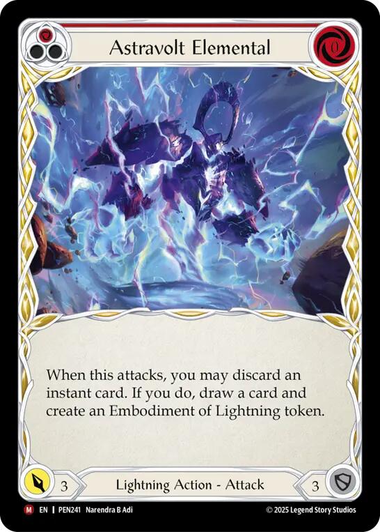 Flesh and Blood TCG: Astravolt Elemental (Red) card image
