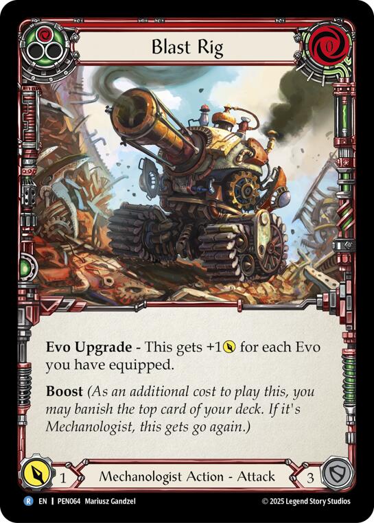 Flesh and Blood TCG: Blast Rig (Red) card image