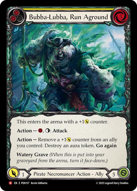 Flesh and Blood TCG: Bubba Lubba Run Aground (Yellow) card image