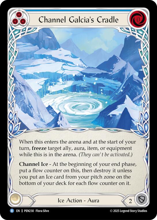 Flesh and Blood TCG: Channel Galcias Cradle (Blue) card image