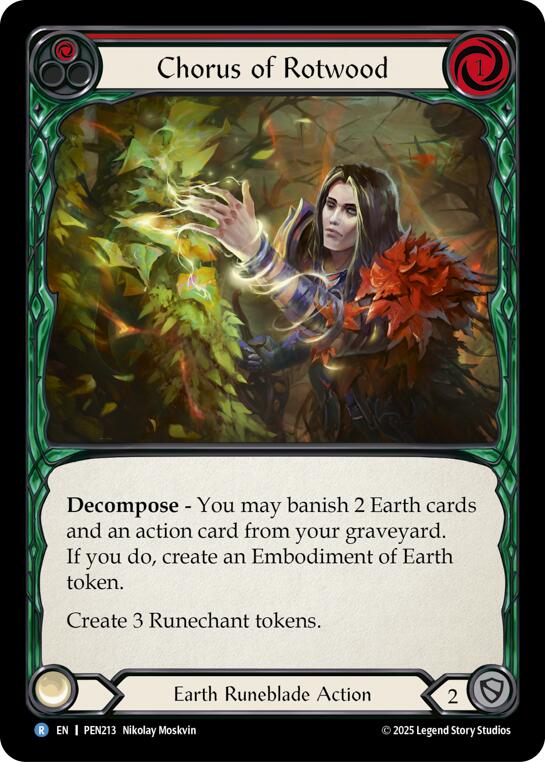 Flesh and Blood TCG: Chorus Of Rotwood (Red) card image