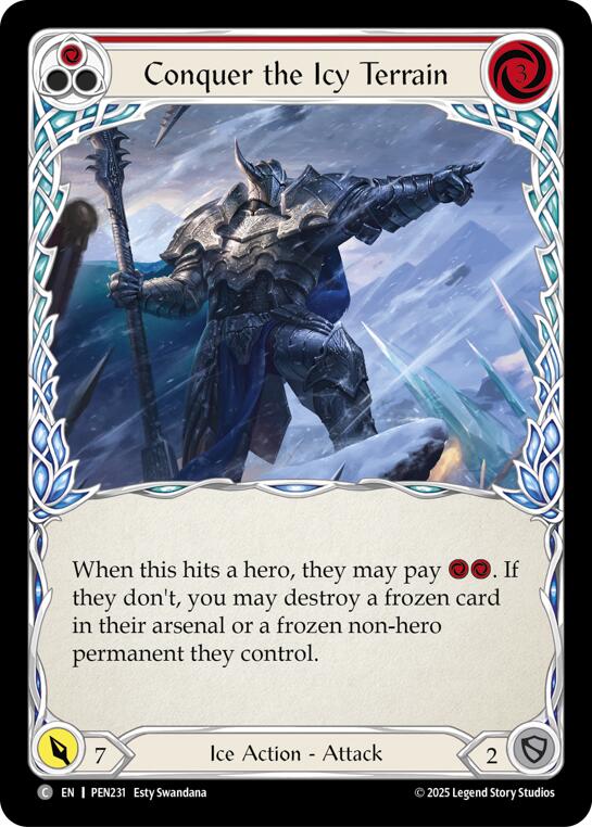 Flesh and Blood TCG: Conquer The Icy Terrain (Red) card image