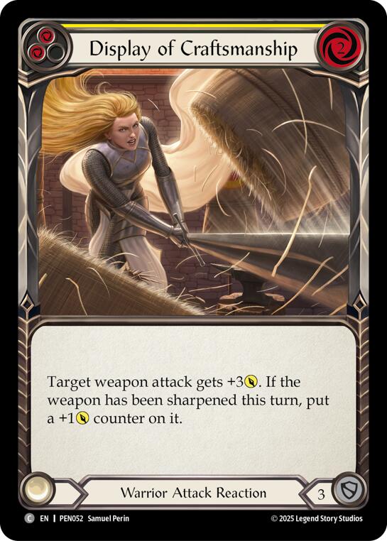 Flesh and Blood TCG: Display Of Craftsmanship (Yellow) card image