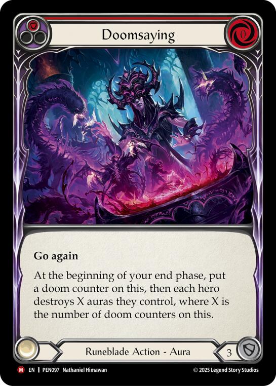 Flesh and Blood TCG: Doomsaying (Red) card image