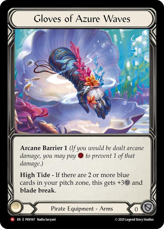 Flesh and Blood TCG: Gloves Of Azure Waves card image