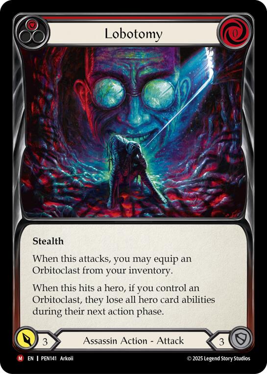 Flesh and Blood TCG: Lobotomy (Red) card image