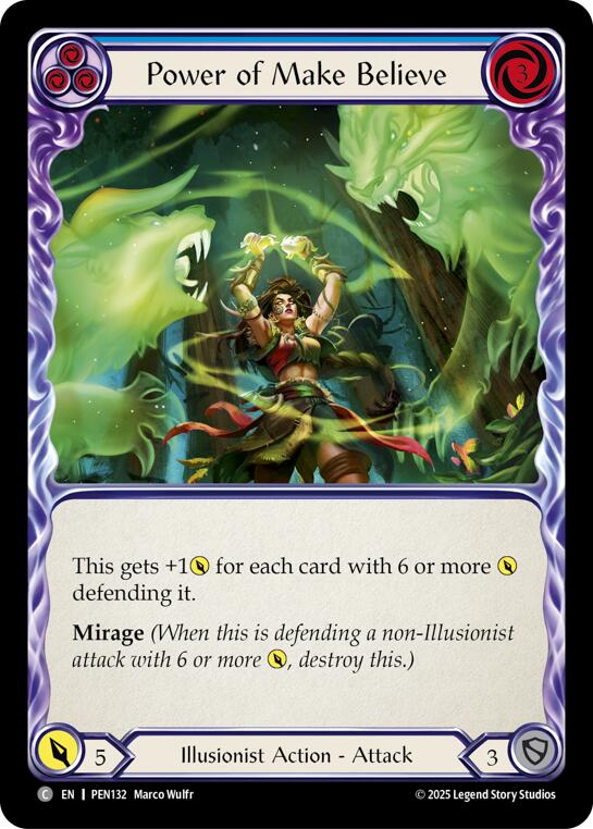 Flesh and Blood TCG: Power Of Make Believe (Blue) card image