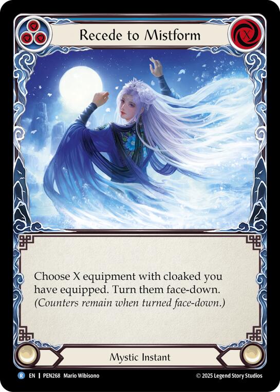 Flesh and Blood TCG: Recede To Mistform (Blue) card image