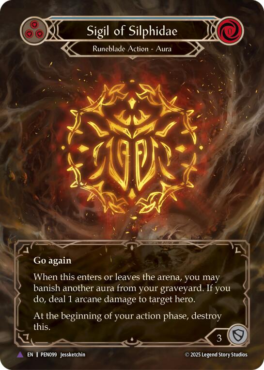Flesh and Blood TCG: Sigil Of Silphidae (Blue) (Marvel) card image