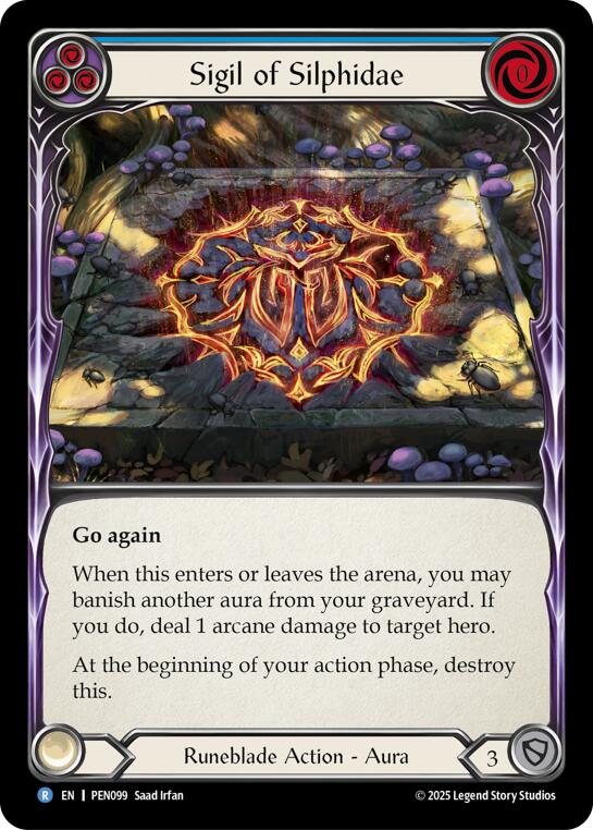 Flesh and Blood TCG: Sigil Of Silphidae (Blue) card image