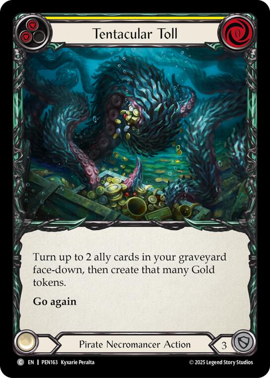 Flesh and Blood TCG: Tentacular Toll (Yellow) card image