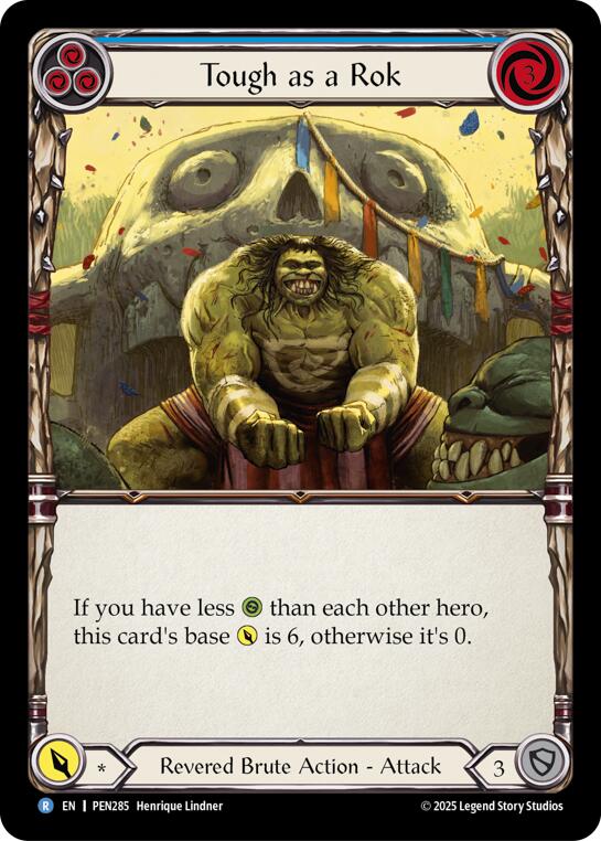 Flesh and Blood TCG: Tough As A Rok (Blue) card image