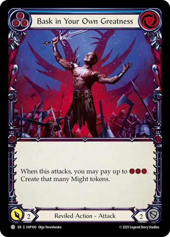 Flesh and Blood TCG: Bask in Your Own Greatness (Blue) card image