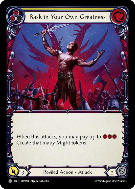 Flesh and Blood TCG: Bask in Your Own Greatness (Yellow) card image