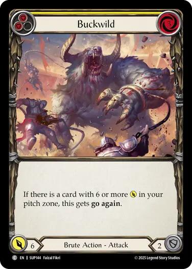 Flesh and Blood TCG: Buckwild (Yellow) card image