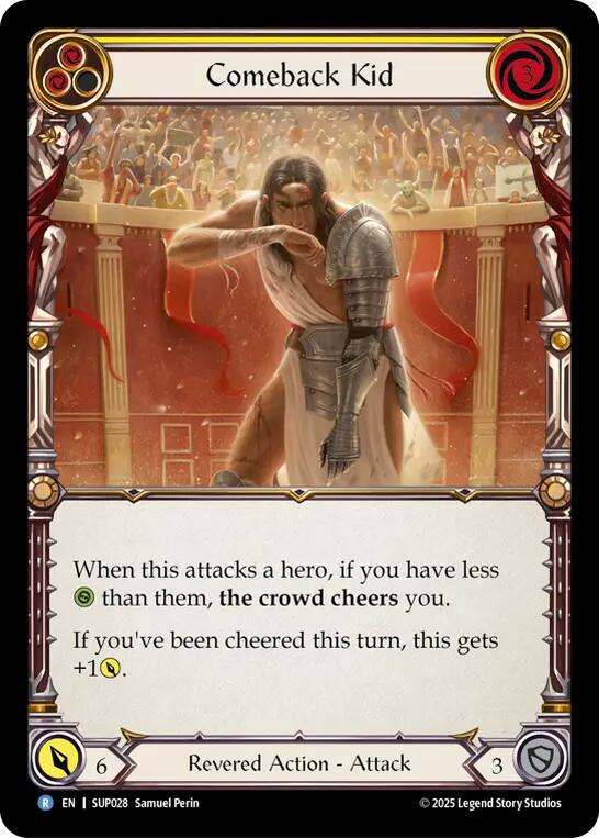 Flesh and Blood TCG: Comeback Kid (Yellow) card image