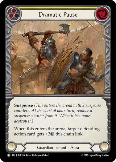 Flesh and Blood TCG: Dramatic Pause (Yellow) card image