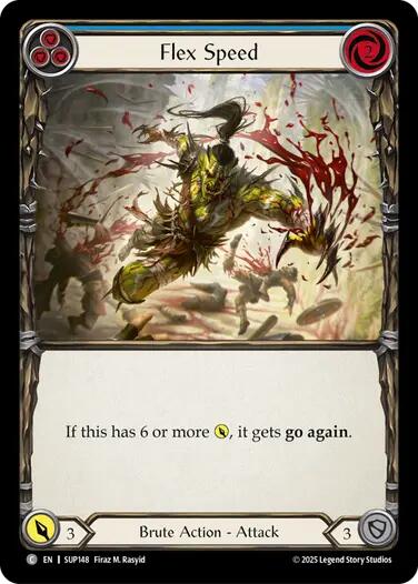 Flesh and Blood TCG: Flex Speed (Blue) card image