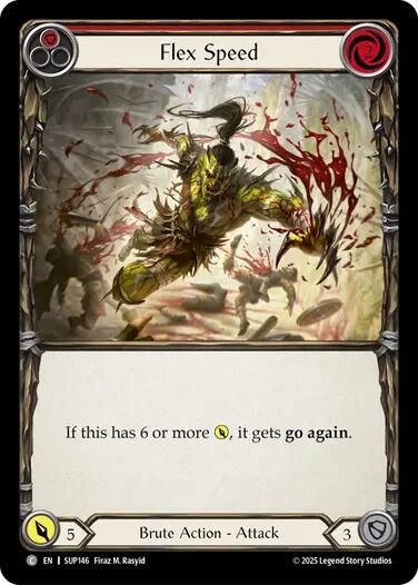 Flesh and Blood TCG: Flex Speed (Red) card image