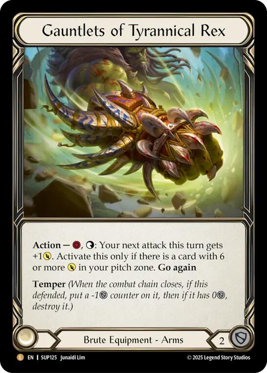 Flesh and Blood TCG: Gauntlets of Tyrannical Rex card image