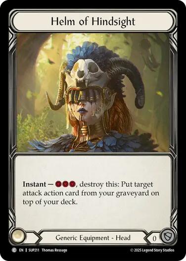 Flesh and Blood TCG: Helm of Hindsight card image