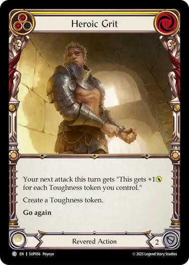 Flesh and Blood TCG: Heroic Grit card image