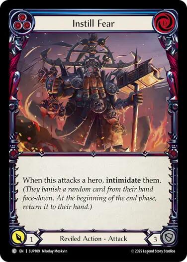 Flesh and Blood TCG: Instill Fear (Blue) card image