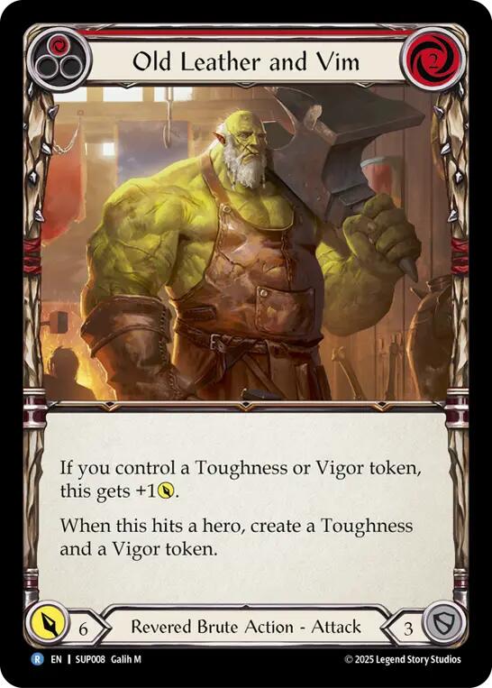 Flesh and Blood TCG: Old Leather and Vim card image