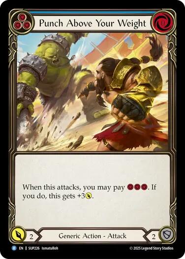 Flesh and Blood TCG: Punch Above Your Weight (Blue) card image
