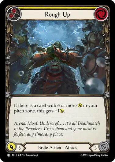 Flesh and Blood TCG: Rough Up (Yellow) card image