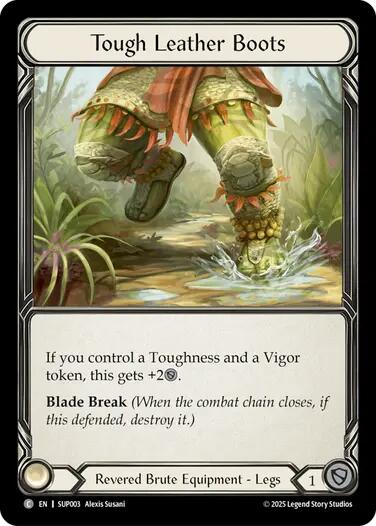 Flesh and Blood TCG: Tough Leather Boots card image