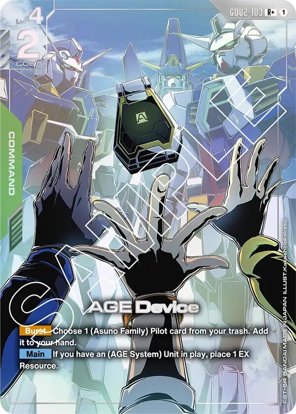 Gundam Card Game: AGE Device (R+) card image
