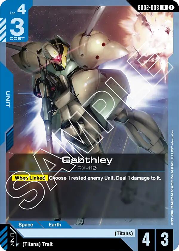 Gundam Card Game: Gabthley card image