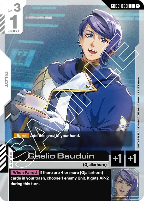 Gundam Card Game: Gaelio Bauduin card image