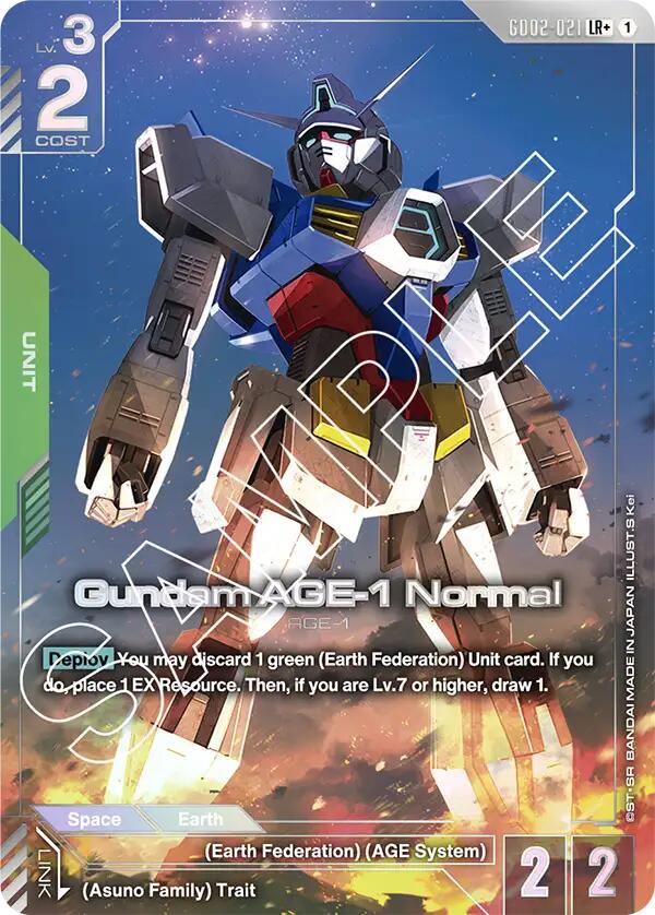 Gundam Card Game: Gundam AGE-1 Normal (LR+) card image
