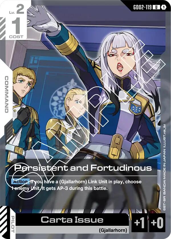 Gundam Card Game: Persistent and Fortudinous card image