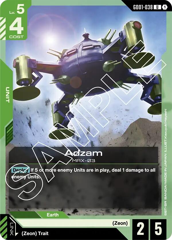 Gundam Card Game: Adzam card image