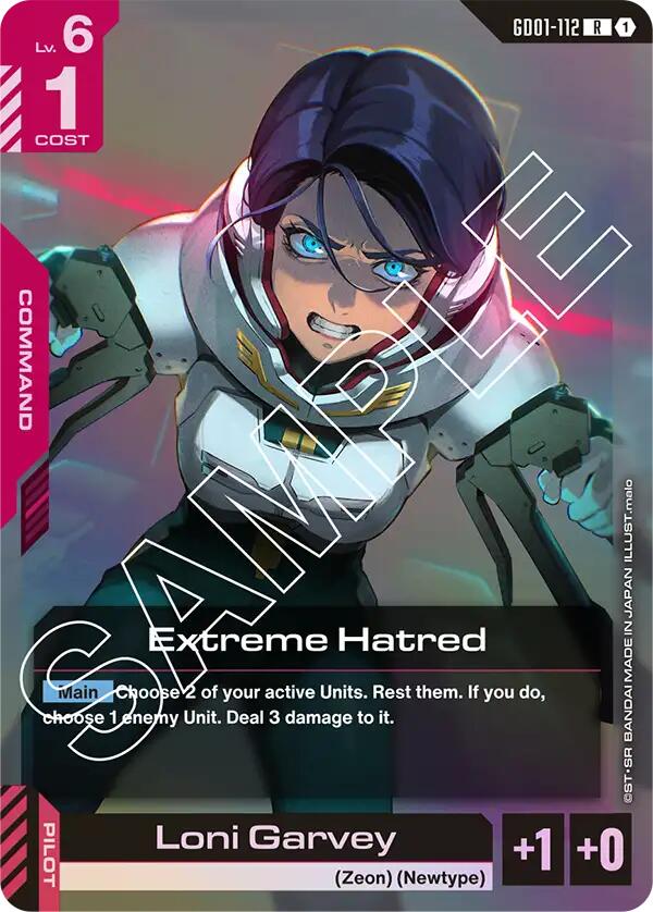 Gundam Card Game: Extreme Hatred card image
