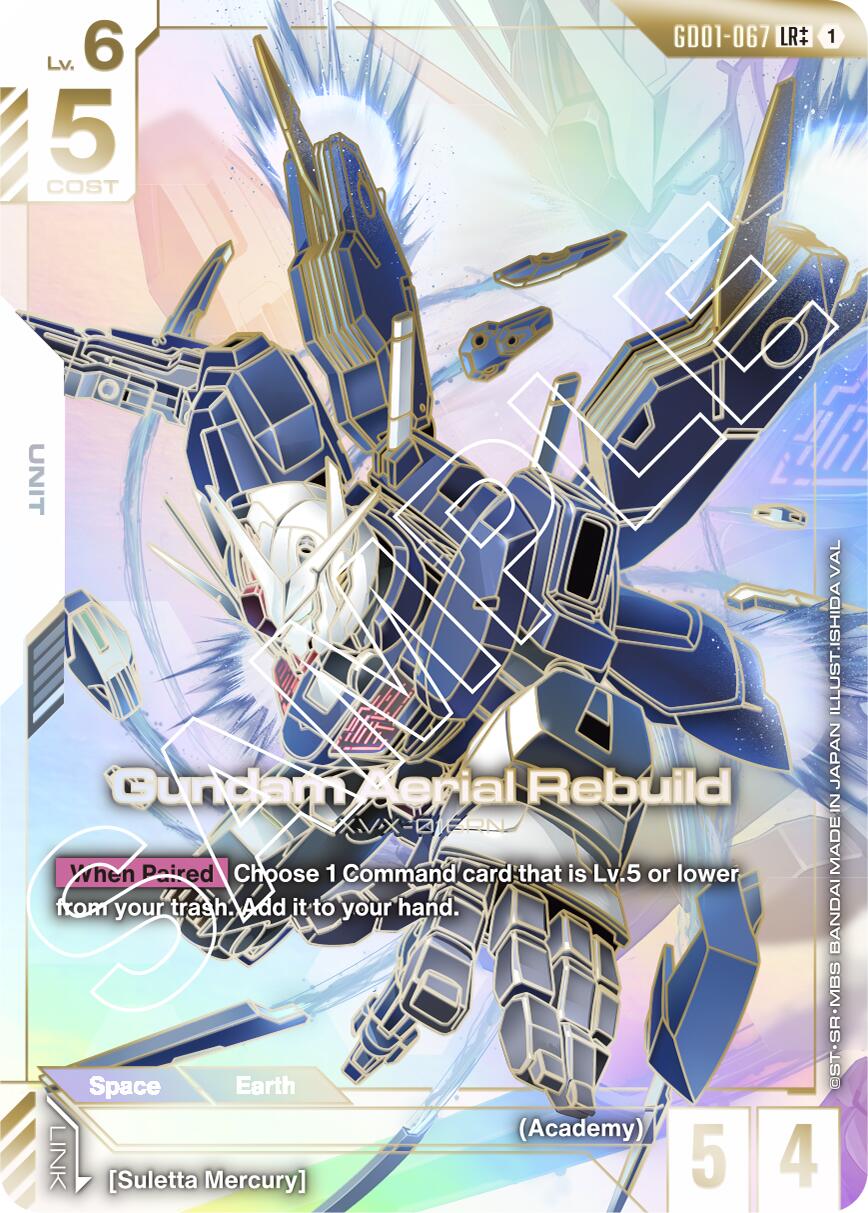 Gundam Card Game: Gundam Aerial Rebuild (LR++) card image