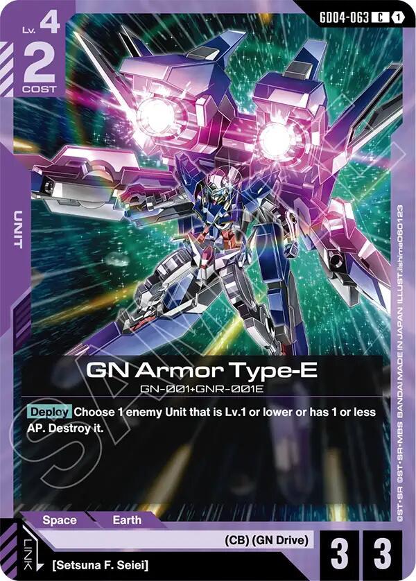 Gundam Card Game: GN Armor Type-E card image