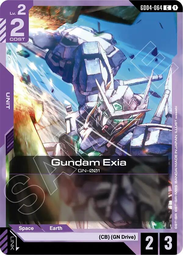 Gundam Card Game: Gundam Exia (GD04-064) card image