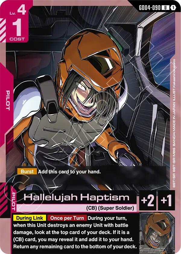 Gundam Card Game: Hallelujah Haptism card image