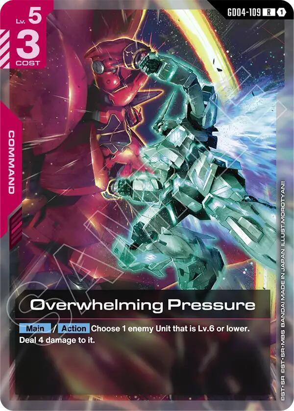 Gundam Card Game: Overwhelming Pressure card image
