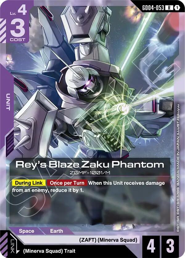 Gundam Card Game: Rey's Blaze Zaku Phantom card image