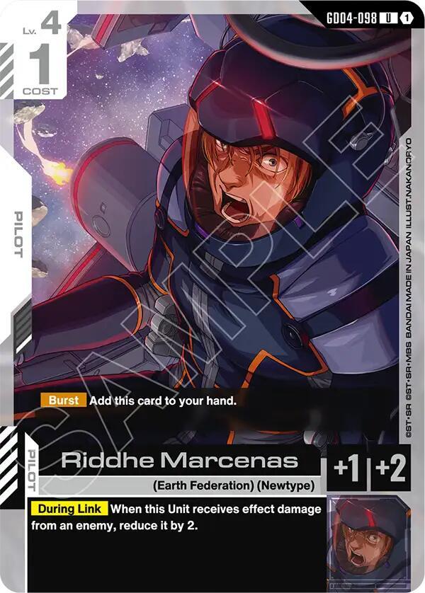 Gundam Card Game: Riddhe Marcenas card image