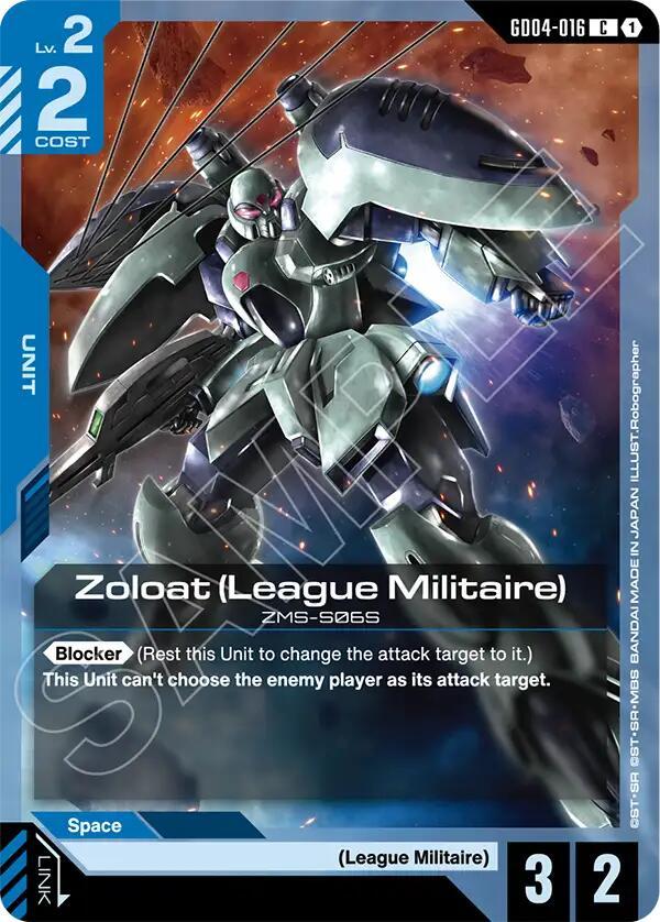 Gundam Card Game: Zoloat (League Militaire) card image