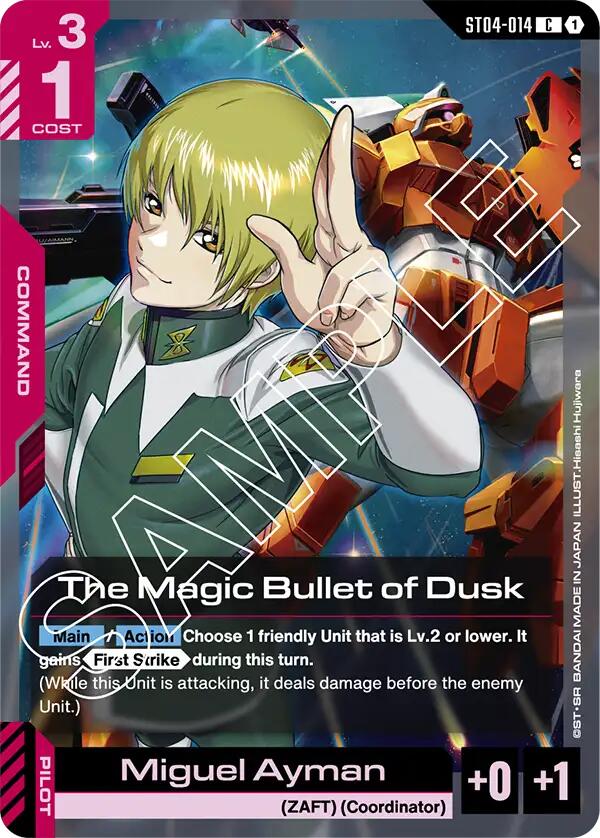 Gundam Card Game: The Magic Bullet of Dusk card image